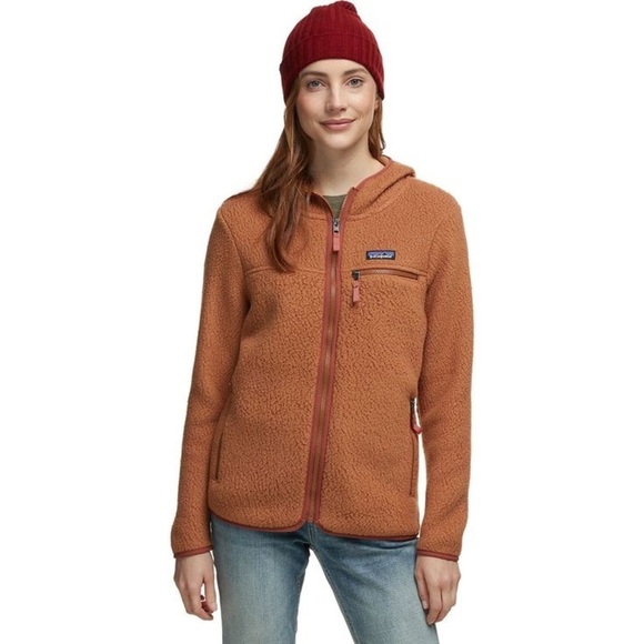 Patagonia Women’s Retro Pile Hoody Jacket, Beech Brown - Picture 1 of 6